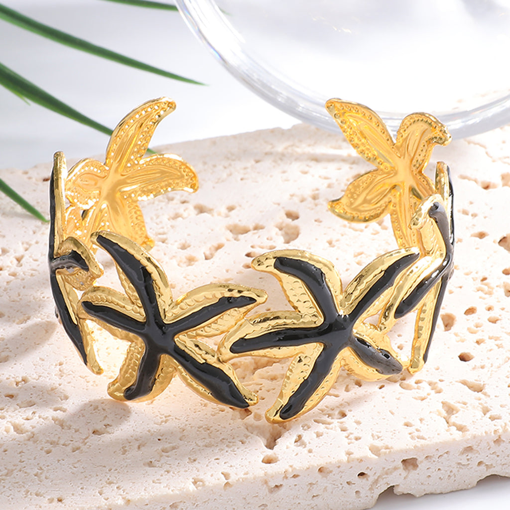 Damen Offener Armreif mit ausdrucksstarkem Sternenmotiv Shop Nory