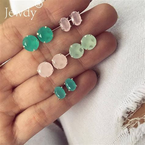 Damen Ohrringe Set mit funkelnden, bunten Steinen Shop Nory