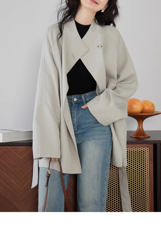 Damen Weit geschnittene Jacke mit modernen Details Shop Nory