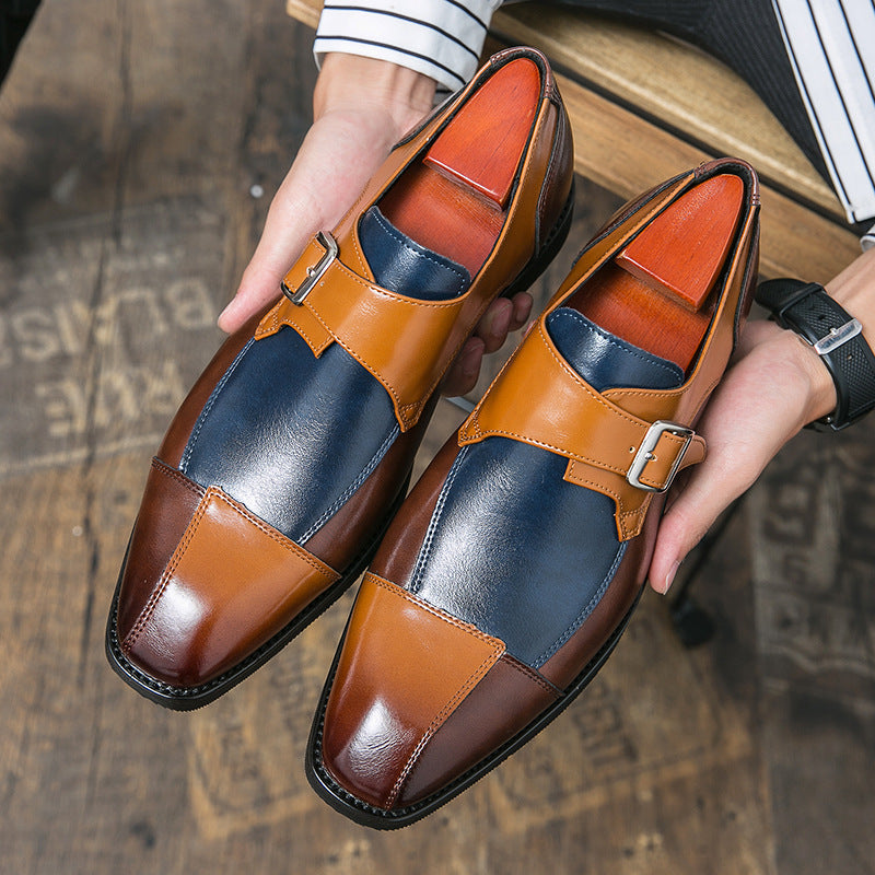 Herren Elegante Mokassins mit modischem Doppel-Monks-Design