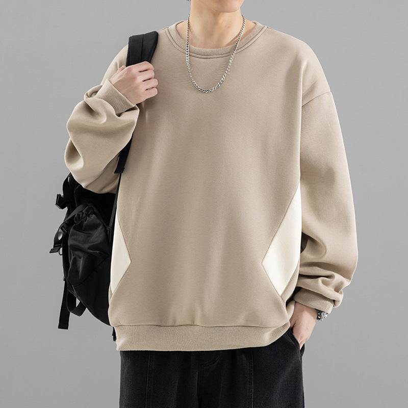 Herren Oversized Sweatshirt mit kontrastierenden Seitentaschen und weichem Fleecefutter Shop Nory