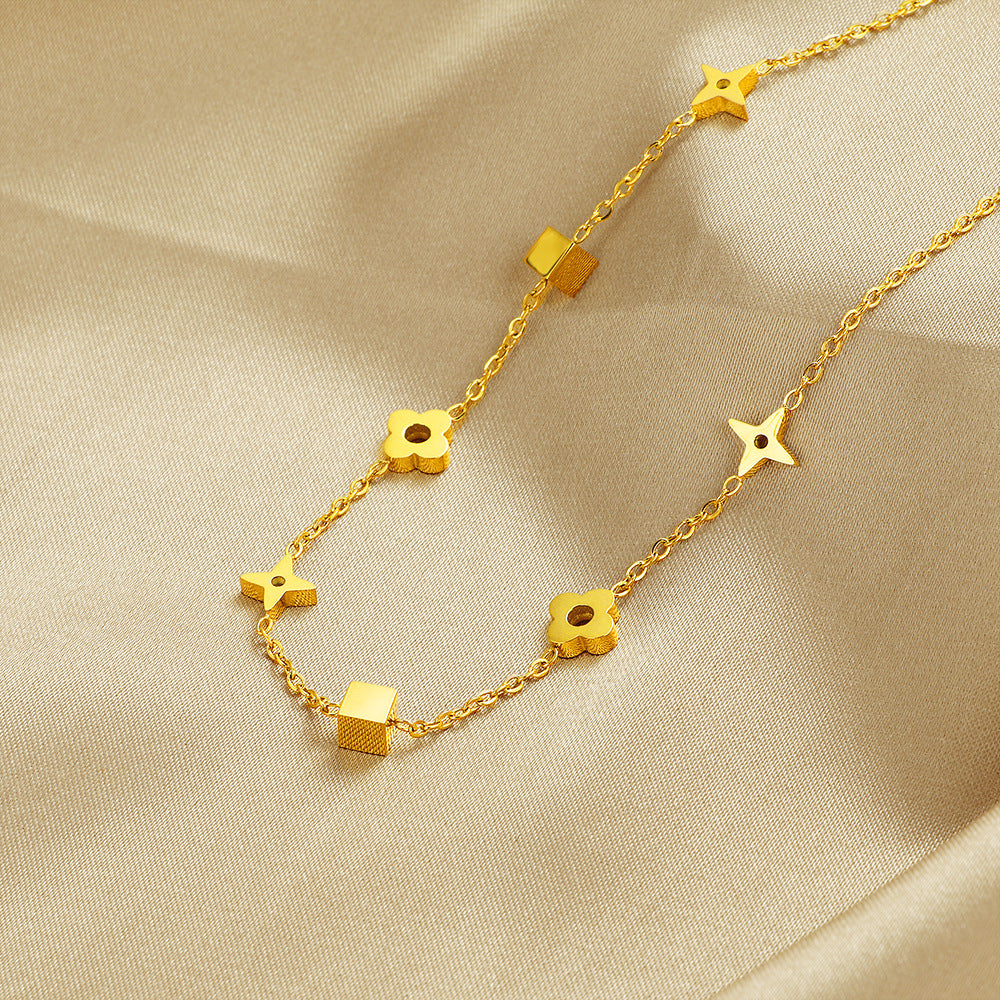 Damen Geometrische Kette Halskette Shop Nory