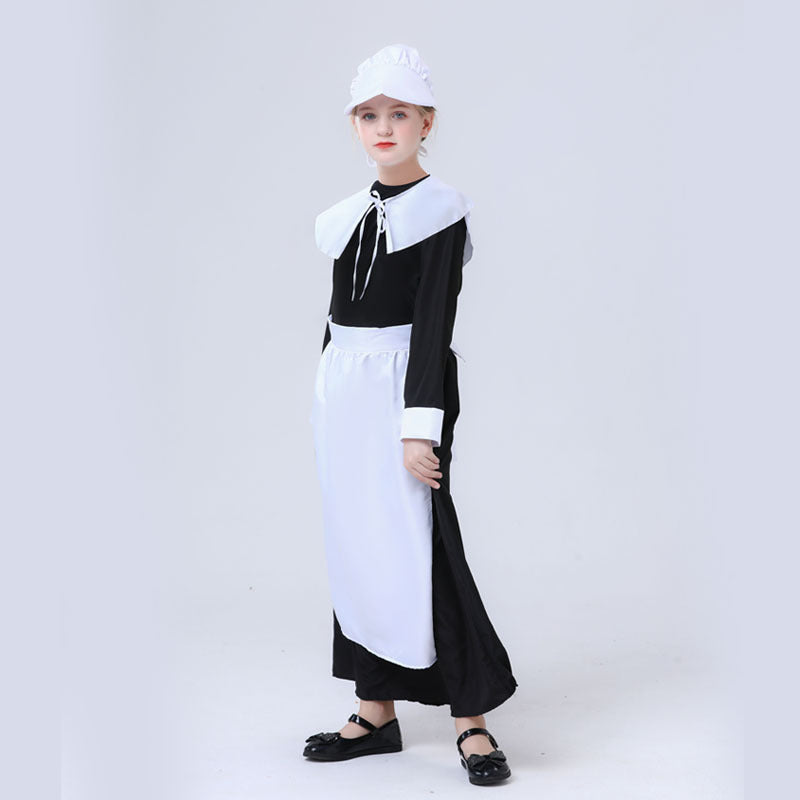 Mädchen nostalgisches Dienstmädchenkostüm Shop Nory