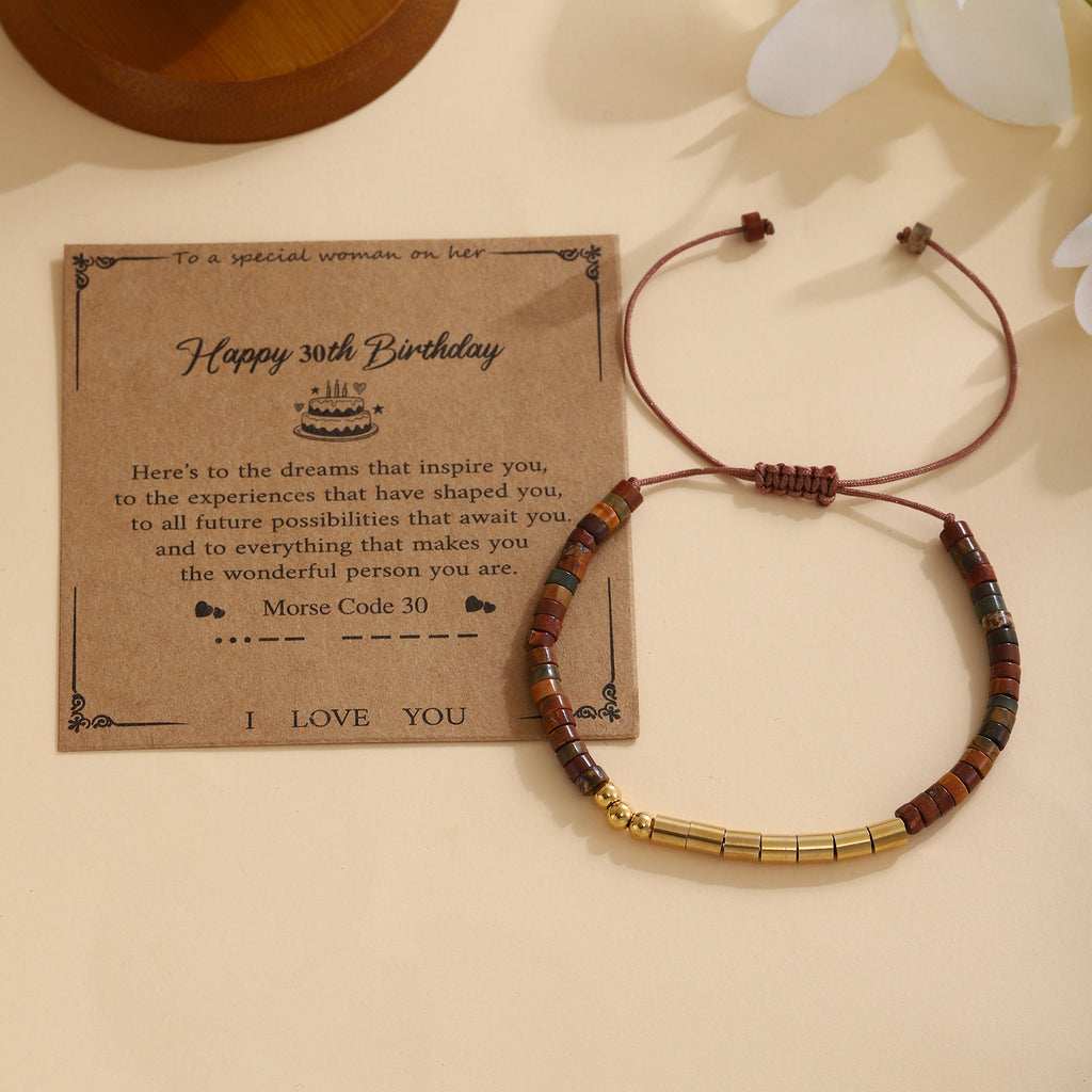 Damen Morse-Code Armband Shop Nory