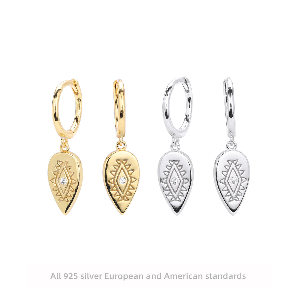 Damen Ohrhänger mit luxuriösem Tropfenmotiv aus 925 Sterling Silber Shop Nory