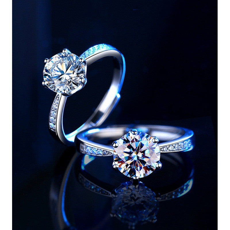 Damen klassischer Ehering mit funkelndem Zirkonia Shop Nory