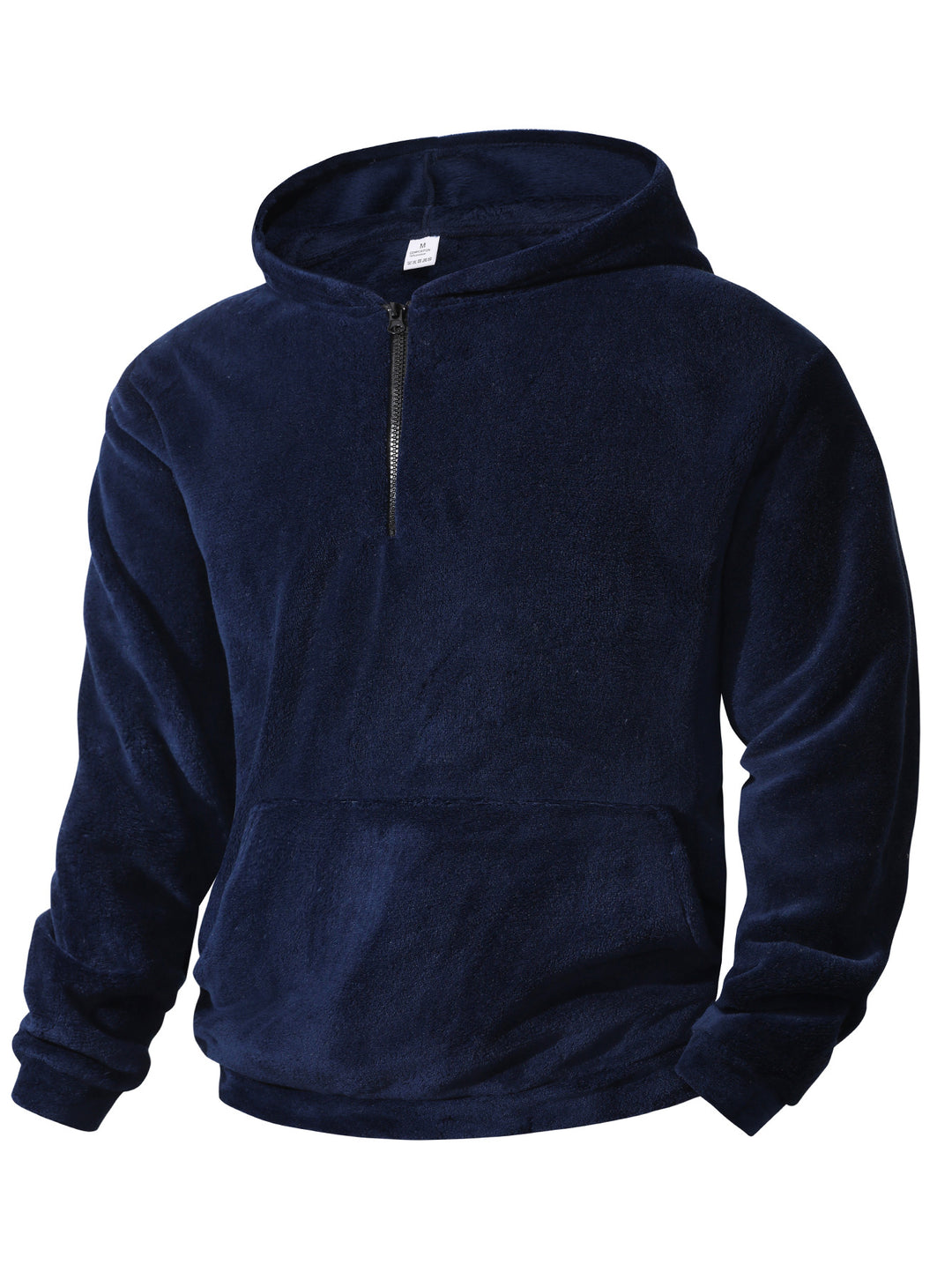Herren kuscheliger Microfleece-Hoodie mit Halbzip, Kapuze und Kängurutasche Shop Nory