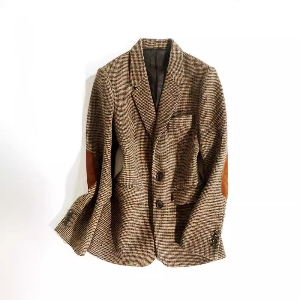 Damen Eleganter Karierter Blazer Shop Nory