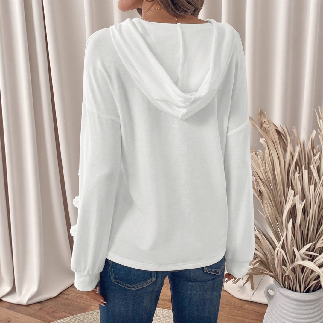 Damen Hoodie mit Spitzenakzenten Shop Nory