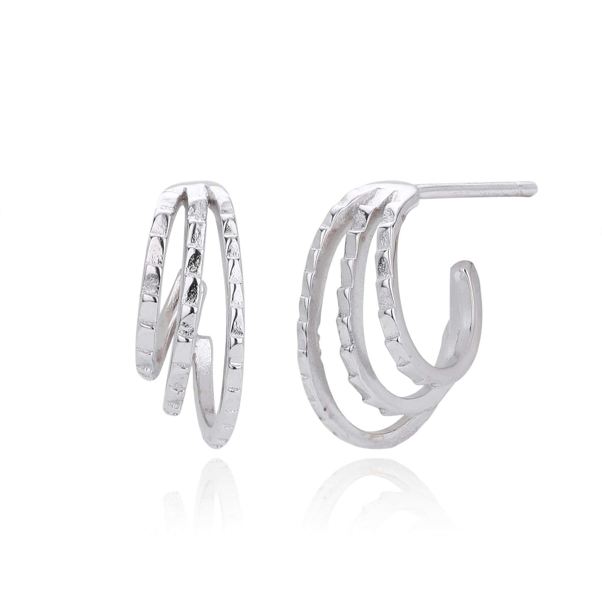 Damen Ohrhänger mit kreativem Wellenmuster aus 925 Sterling Silber Shop Nory