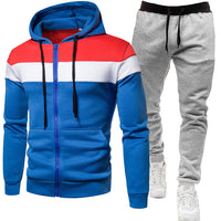 Blau + Schwarzer Bund Hellgraue Hose