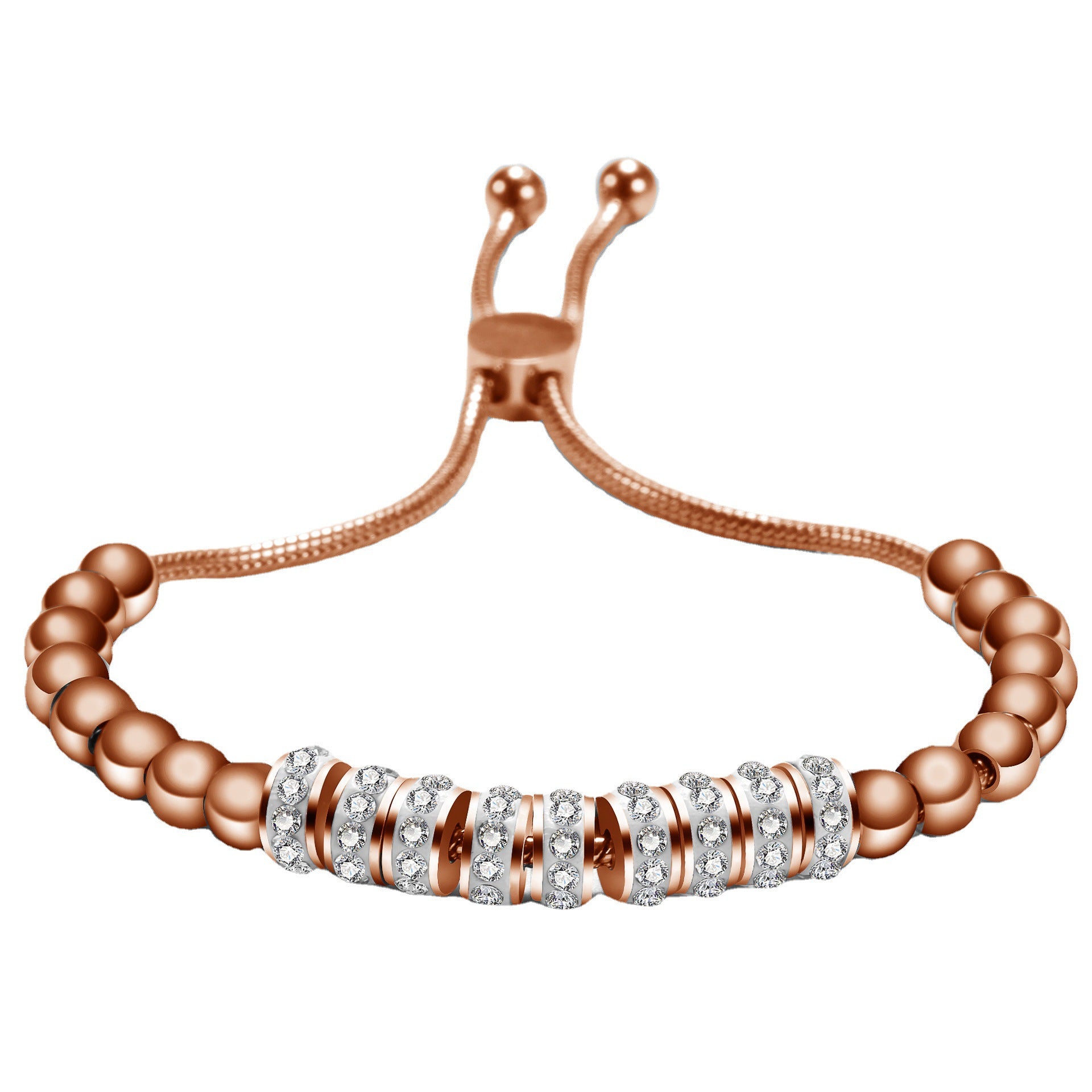 Damen Armband mit funkelnden Zirkonia und einstellbarem Zugverschluss Shop Nory