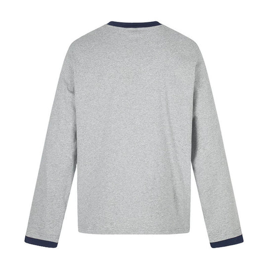 Herren Baumwoll-Langarmshirt Sweatshirt mit Adler-Print und Kontrastbündchen Shop Nory