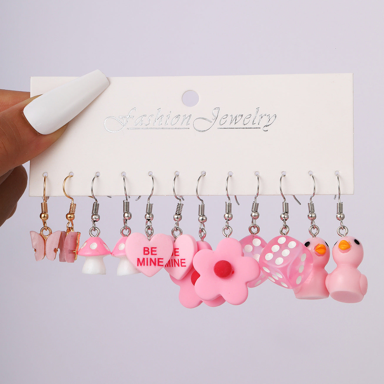Damen Ohrringe Set mit bunten, verspielten Designs Shop Nory