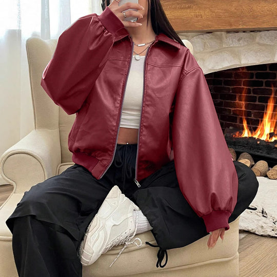 Damen Trendige und lässige Bomberjacke