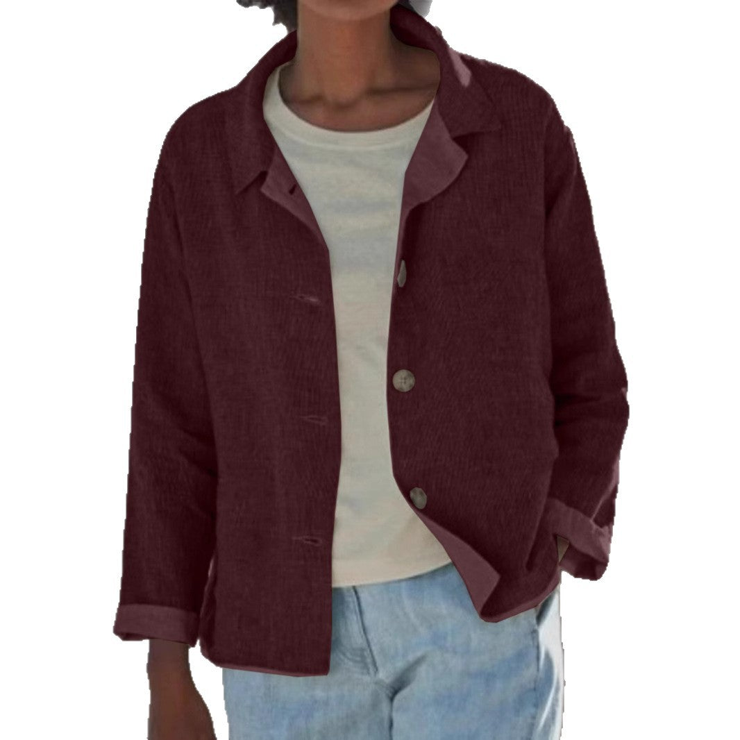 Damen Leichte Überwurfjacke mit strukturiertem WShopnorymuster