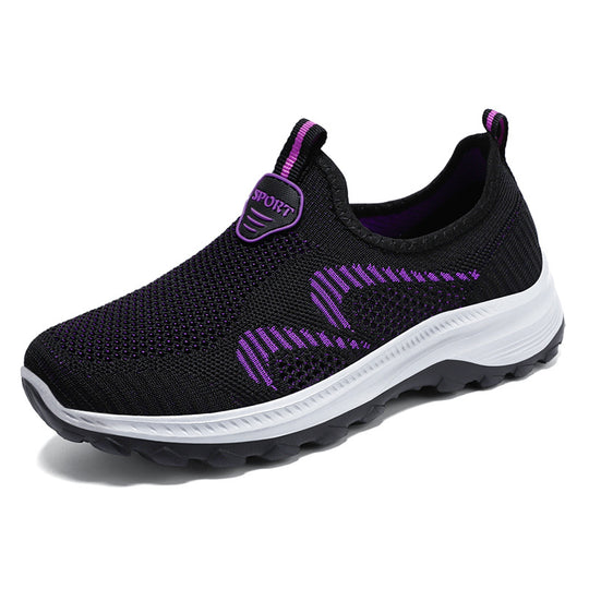 Herren nan elastischer Strick-Slip-On Trekking-Sneaker mit griffiger Profilsohle und ergonomischer Dämpfungssohle Shop Nory