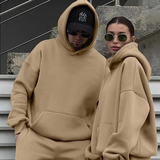 Unisex Oversize-Kapuzenpullover und Relax-Jogginghose Set aus hochwertiger Baumwollmischung Shop Nory