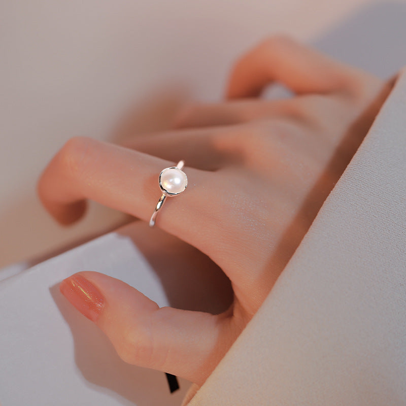 Damen Zierlicher Ring mit eleganter Perle Shop Nory