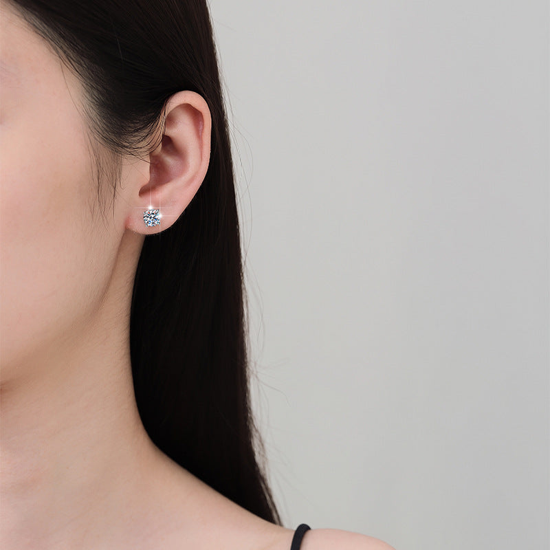 Damen Ohrstecker mit strahlend gelben Zirkonia und eleganter Fassung Shop Nory