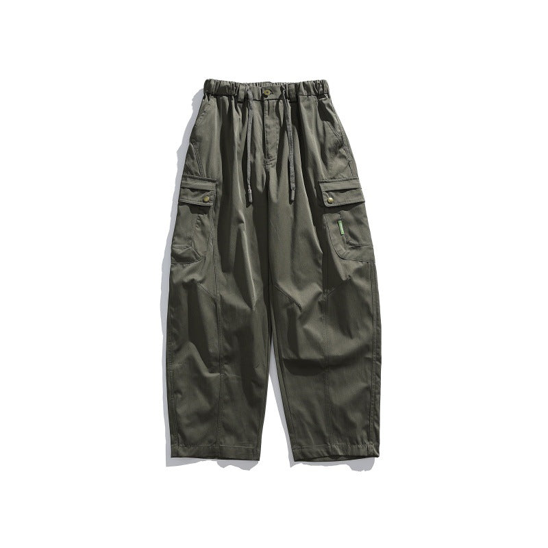 Herren Cargo-Hose mit elastischem Bund, Tunnelzug und multiplen Utility-Taschen Shop Nory