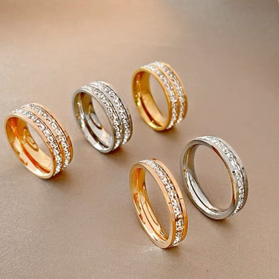 Damen Elegante mit Kristallen akzentuierte Hochzeitsbandring Shop Nory