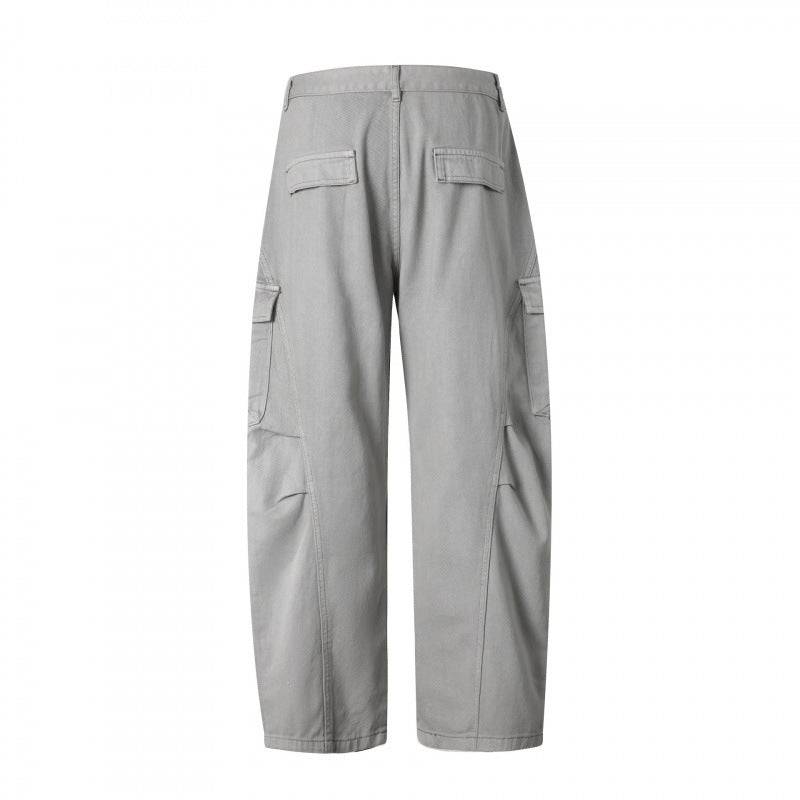 Herren Cargo-Hose im Utility-Stil mit Klappentaschen und geradem Bein Shop Nory