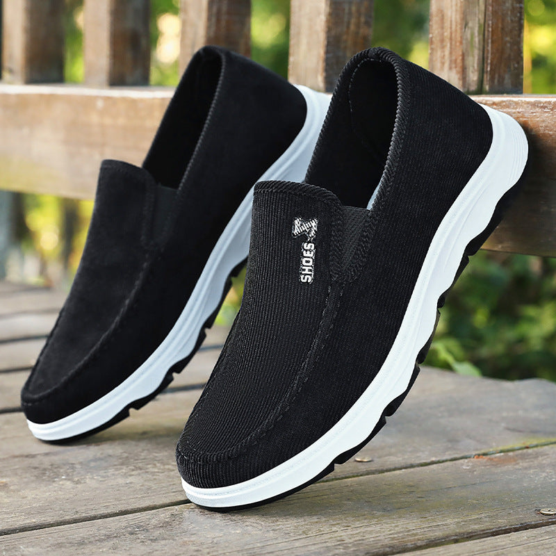Herren nan leichter atmungsaktiver Slip-On Freizeit-Slipper mit geripptem Textiloberteil und stoßdämpfender EVA-Zwischensohle Shop Nory