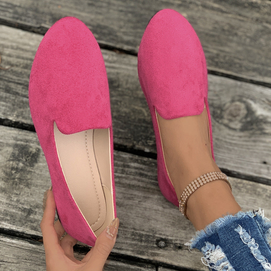 Damen elegante Slipper aus weichem Wildleder Shopnory