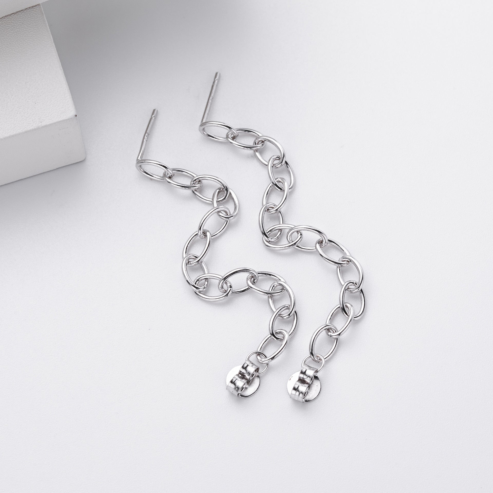 Damen Ohrhänger mit attraktivem Kettendesign aus hochwertigem 925 Sterling Silber Shop Nory