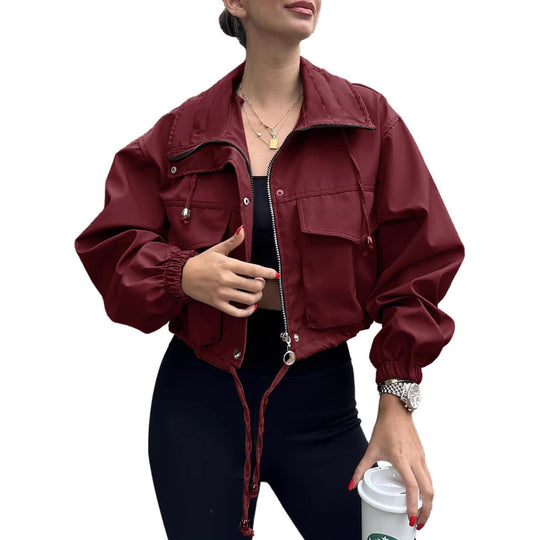 Damen Modische und sportliche Kurzjacke