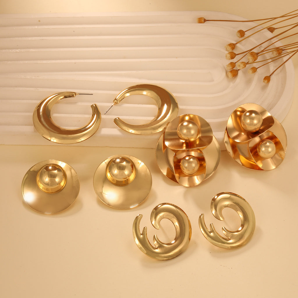 Damen Ohrringe im eleganten Wellenmuster Shop Nory