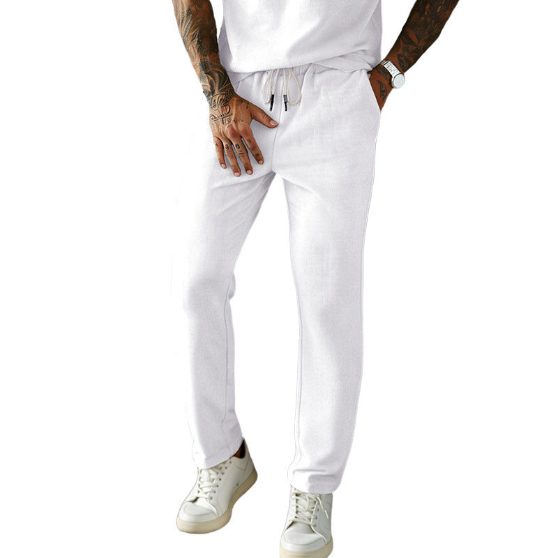 Herren Slim-Fit Jogginghose mit Kordelzug, elastischem Bund und seitlichen Eingrifftaschen Shop Nory
