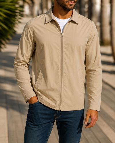 Herren lässige Freizeitjacke mit innovativer Windschutztechnologie ShopNory