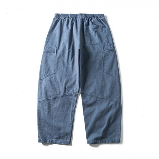 Unisex Weitgeschnittene Cargo-Hose mit elastischem Bund, Kordelzug und Utility-Taschen Shop Nory