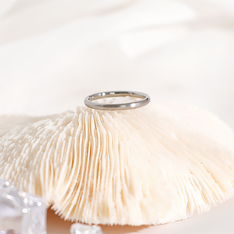 Damen filigraner Ring mit glänzendem Finish Shop Nory