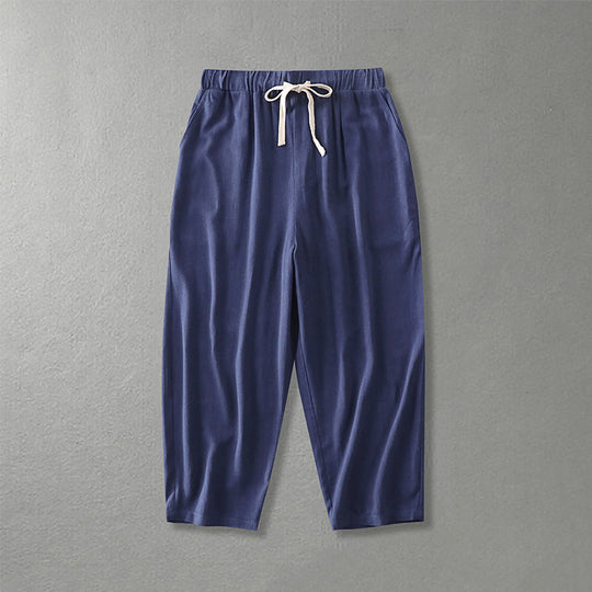 Damen Locker geschnittene Freizeit-Hose mit elastischem Bund und Tunnelzug Shop Nory