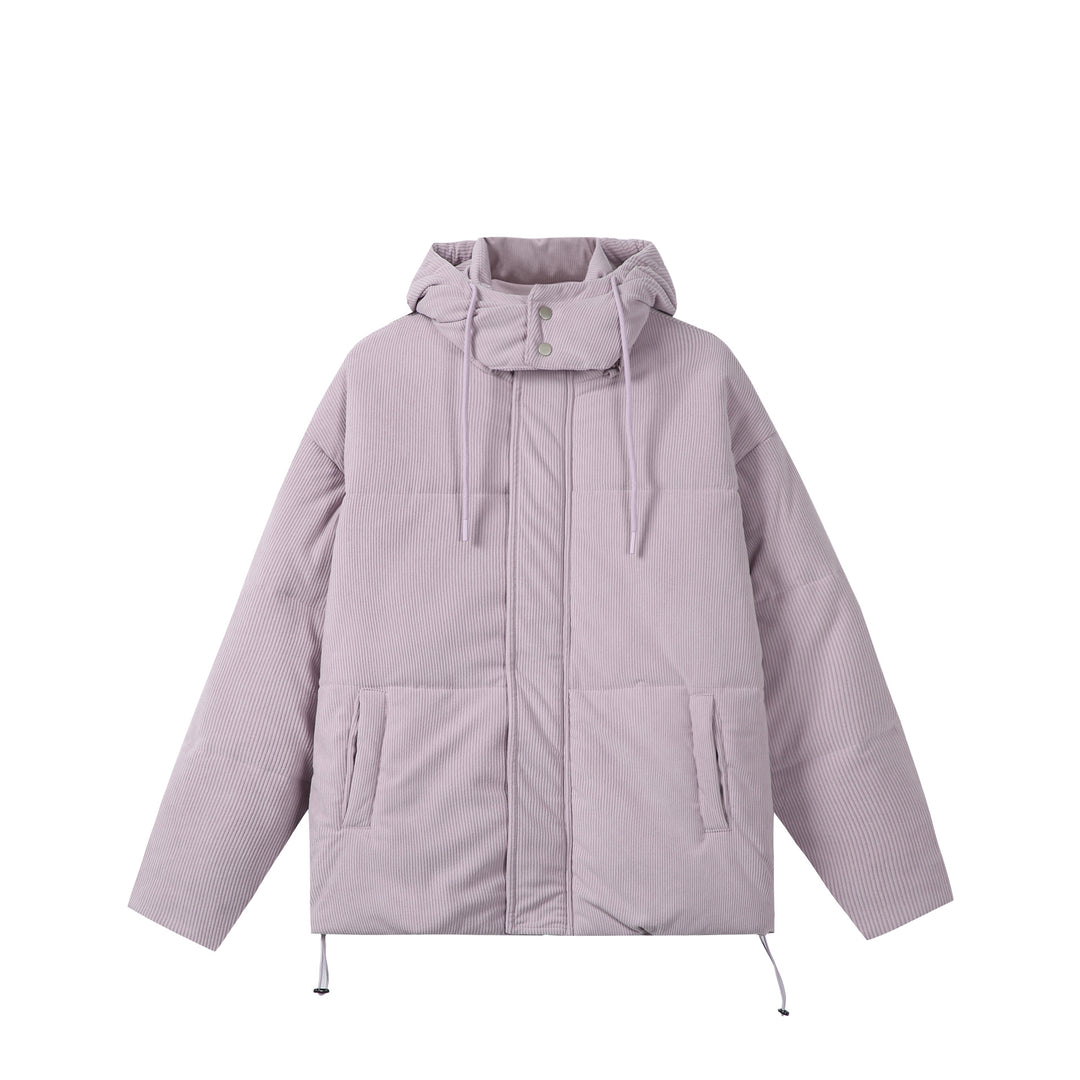 Unisex Wattierter Cord‑Parka im Boxy‑Cut mit hohem Kragen und Kordelzug Shop Nory