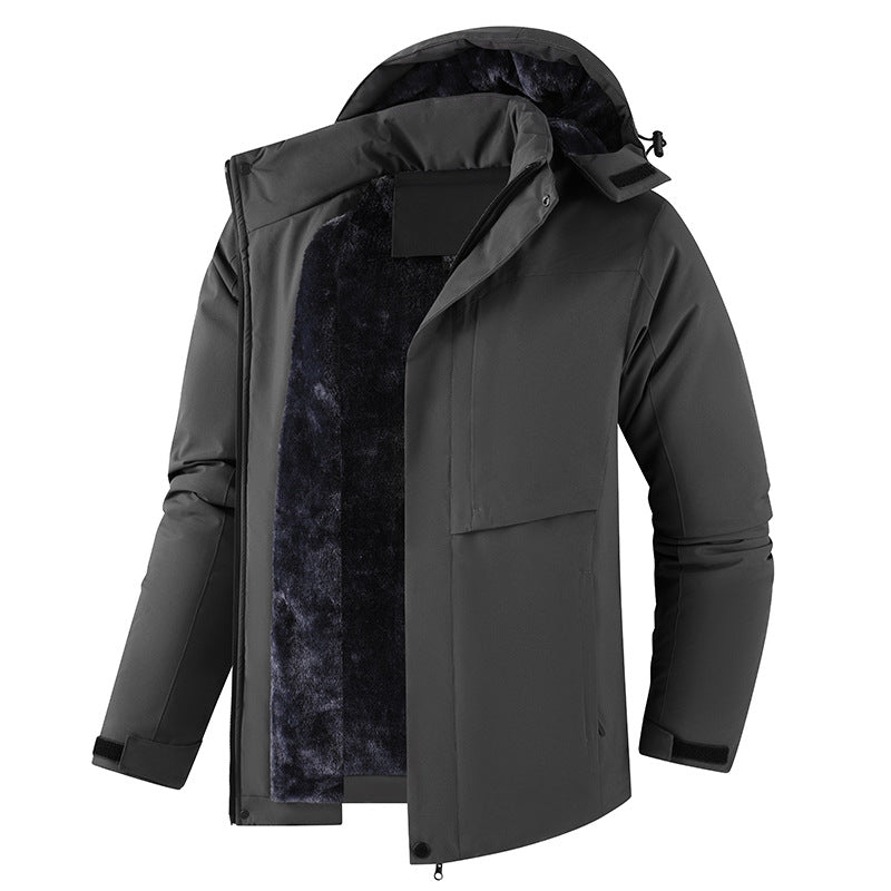 Herren Lässig gefütterte Winterjacke Shop Nory