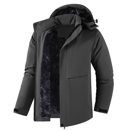 Herren Lässig gefütterte Winterjacke Shop Nory