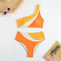 Damen Einseitiger Bikini mit farblich abgestimmtem Design