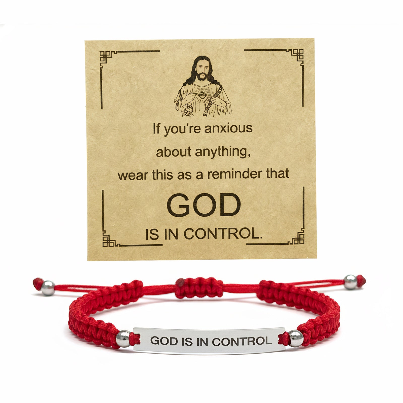 Damen Motivationsarmband mit verstellbarem Knoten und inspirierender Botschaft Shop Nory