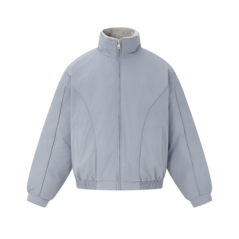 Unisex Boxy Isolationsblouson mit hohem Stehkragen und Teddyfutter Shop Nory