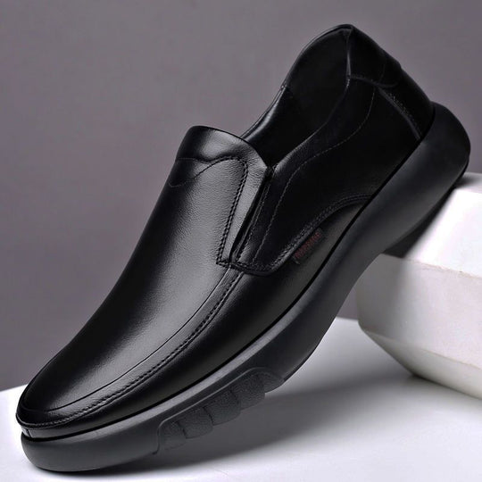 Herren Eleganter Komfort-Slipper aus Lederoptik mit dämpfender Plateau-Sohle Shop Nory
