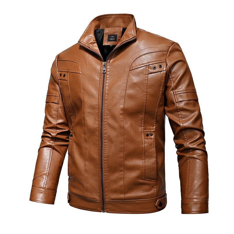 Herren Elegante Motorradlederjacke Shop Nory