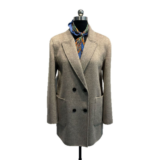 Damen Cozy Doppelreiher Texturierter Blazer Shop Nory
