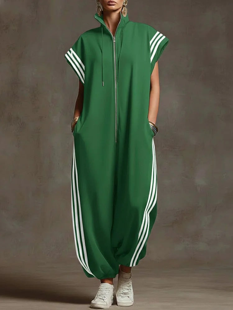 Damen Stylish Jumpsuit mit modernen Kontrasten Shopnory