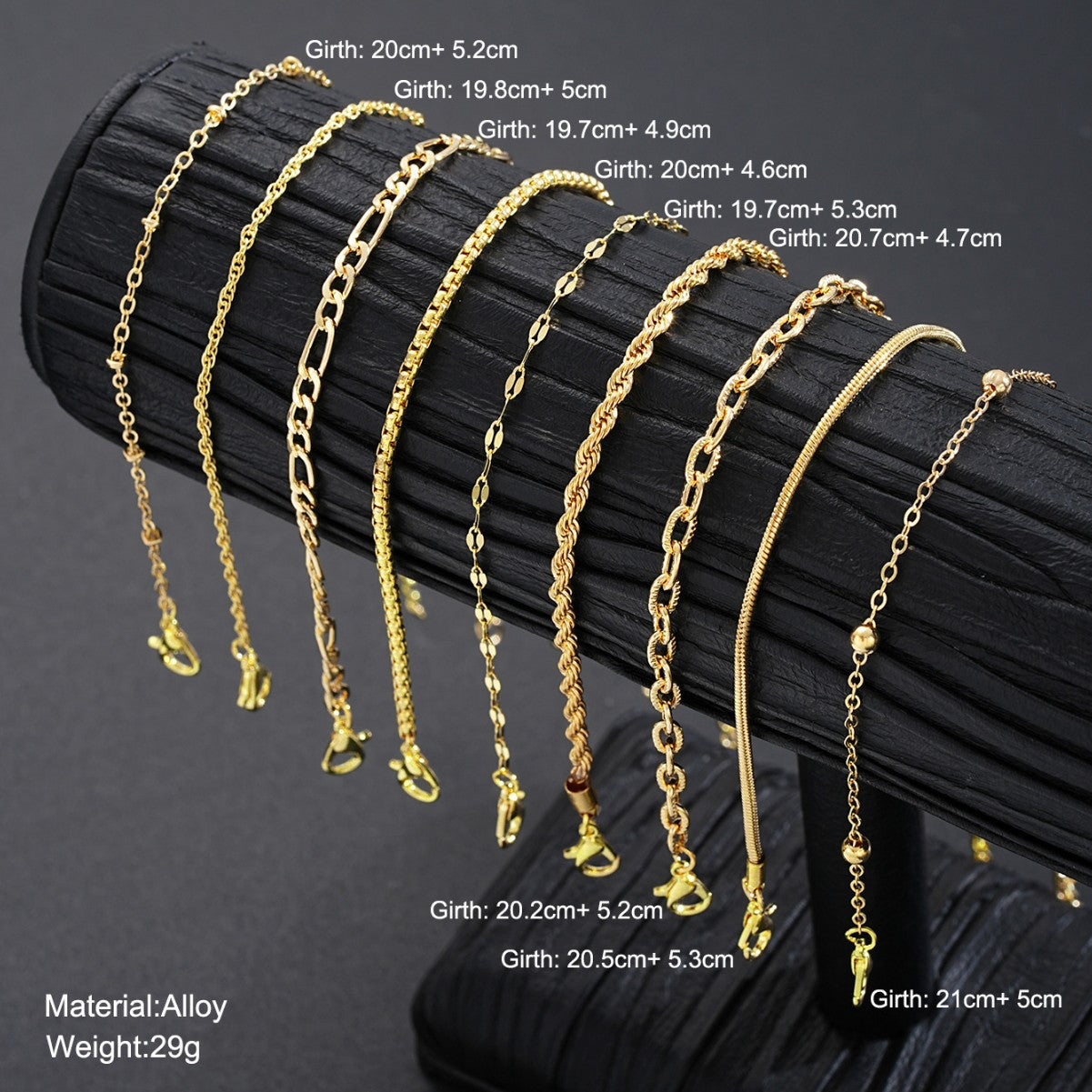 Damen Armband-Set mit filigranen und modernen Kettenstrukturen Shop Nory