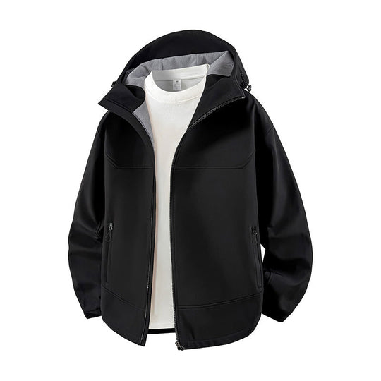 Damen Modische Übergangsjacke mit hohem Kragen und funktionalen Reißverschlusstaschen