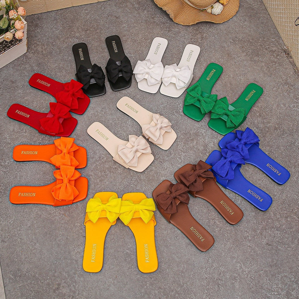 Damen Komfortable und stilvolle Sandalen mit Schleifendetail
